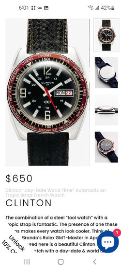 Vintage Clinton Works Fine rare Watch