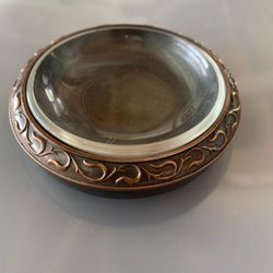 VTG WM Rodgers cooper & glass  Small Serving Bowl