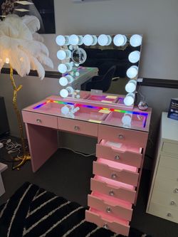Pink Vanity Set
