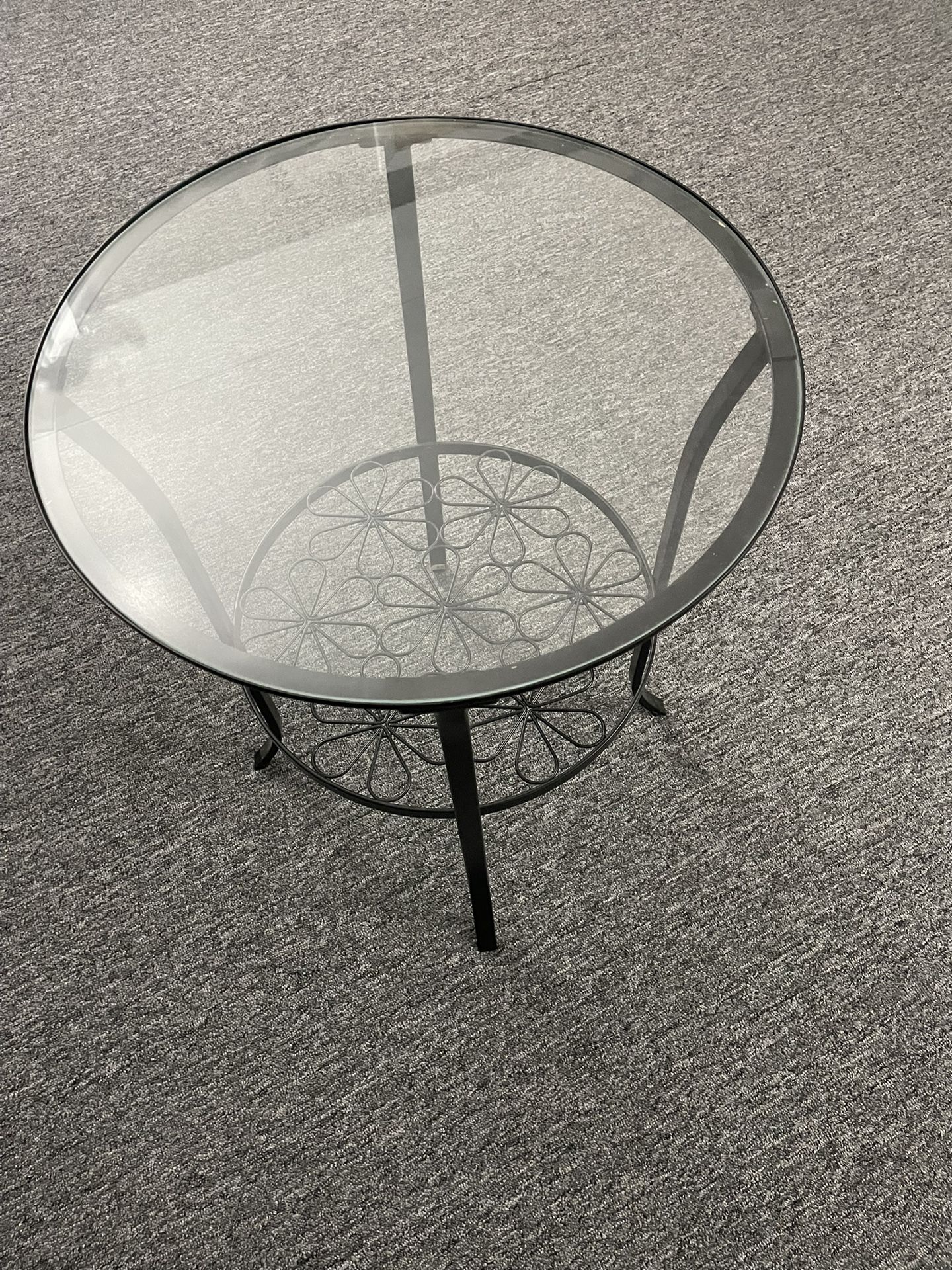 Small Glass Coffee Table 