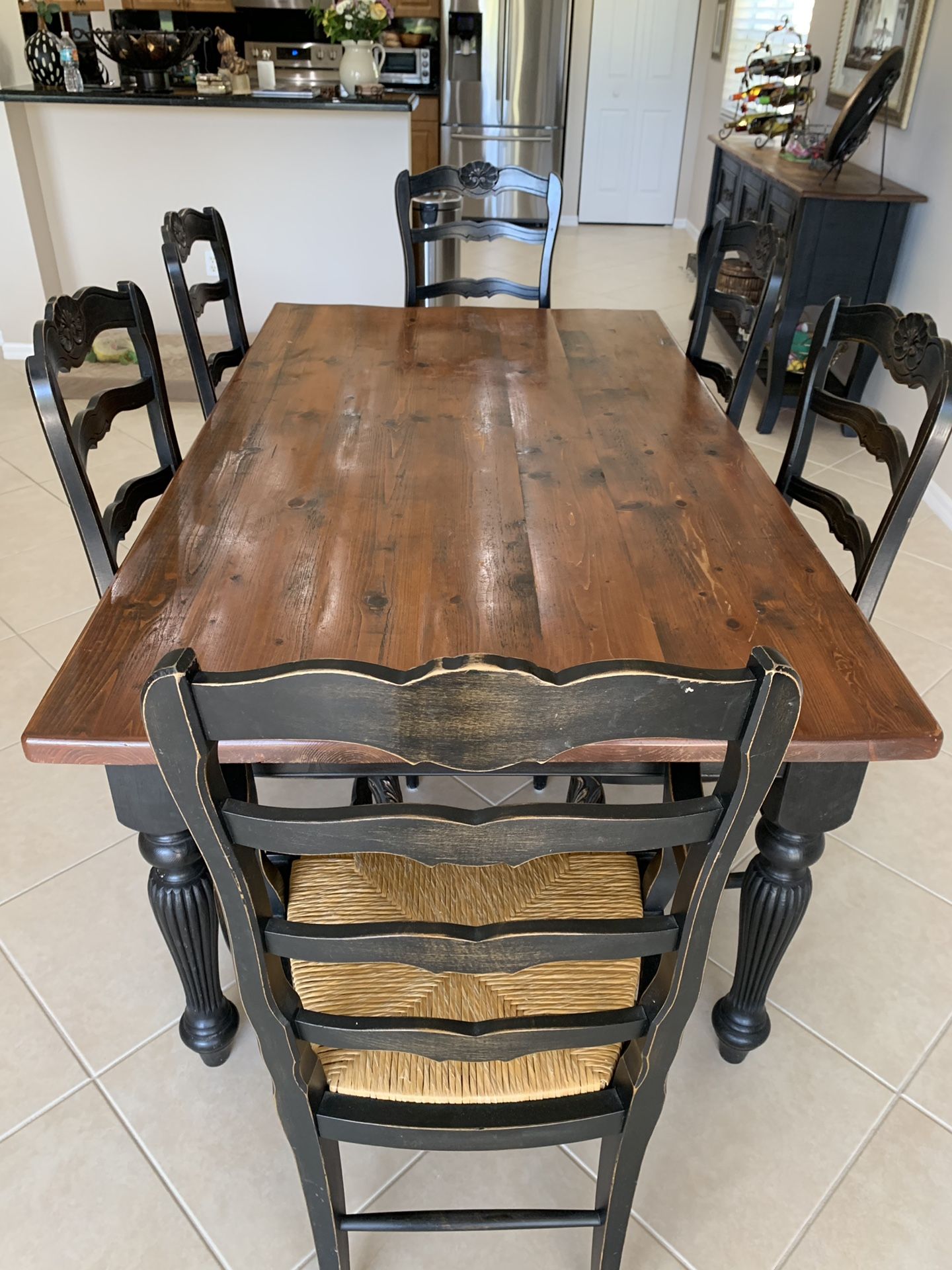 Kitchen table and server