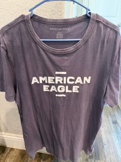 American Eagle Purple Logo Tee Mens Medium