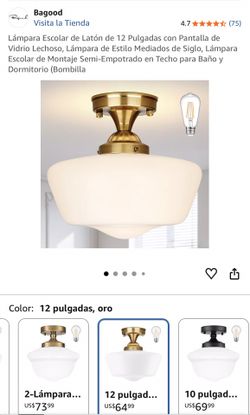 Ceiling Light 12” New