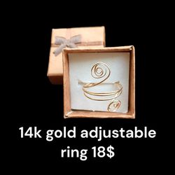 Dainty 14k Adjustable Rings