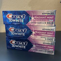 Crest Radiant Mint 3D White Adavance Bundle  3X$9
