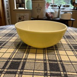 Vintage Pyrex # 404 Primary  Color  Yellow  Mixing Bowl