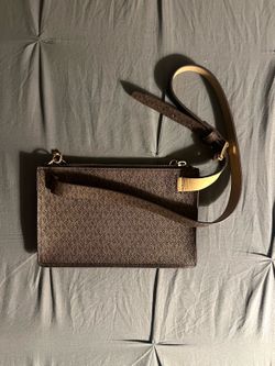 Michael Kors Leather Small Belt Bag With Gold Chain Handle