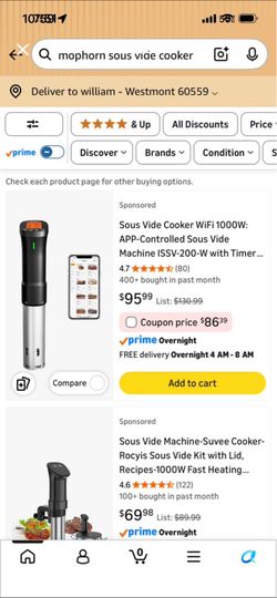 Foodies App controlled Sous Vide Cooker