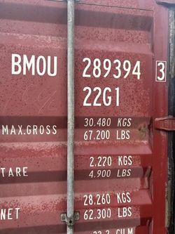 20ft AS IS shipping container. PICK- UP ASAP