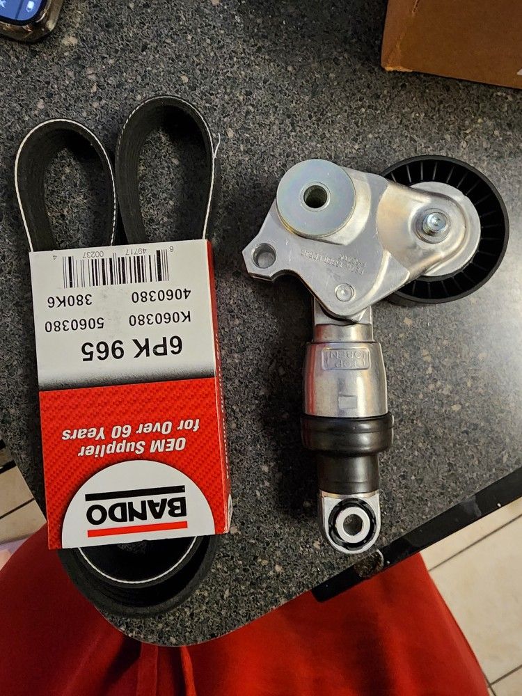 Belt Tensioner With Belt