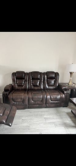 Brown Leather Couches