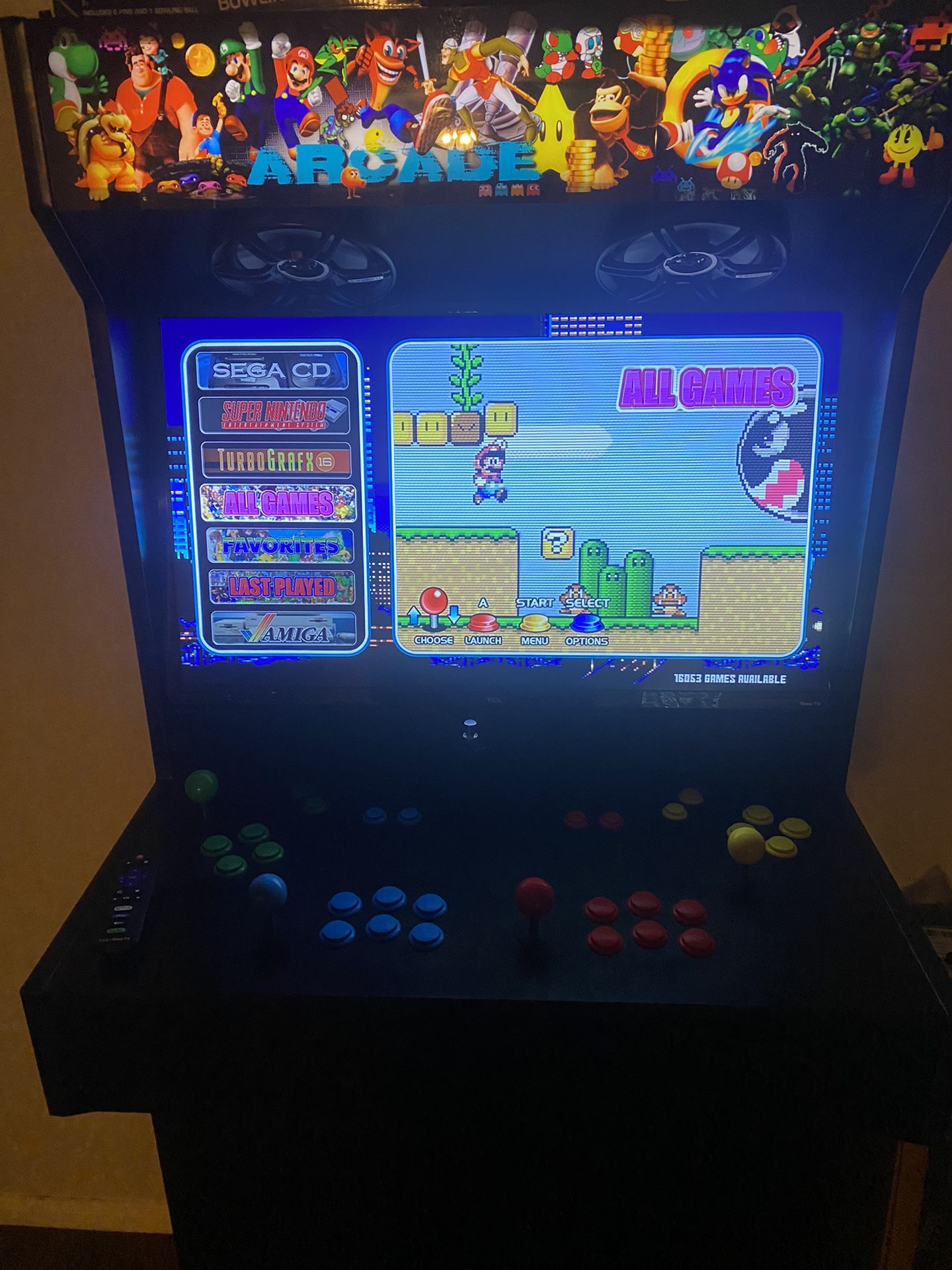 4 Players  Arcade  Built In Speakers And 17,000 Games 