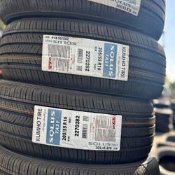 205/55/16 Kumho 4 New Tires Installed And Balanced 50,000 Miles Warranty