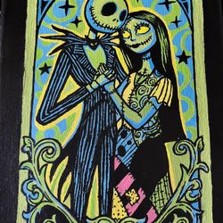 Nightmare Before Christmas Glow In The Dark Painting 