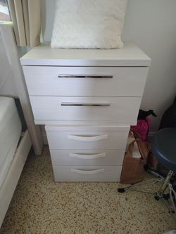 A unique nightstand set