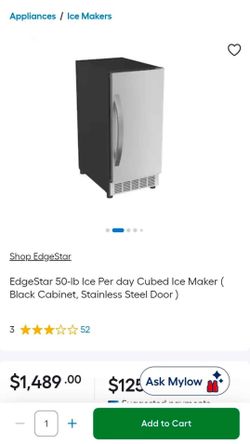 EDGESTAR IB450SSP Ice Maker.