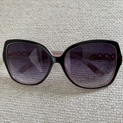 Butterfly Sunglasses Black Pink Gradient Lens