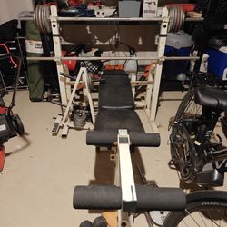 Weight Set And Bench Press