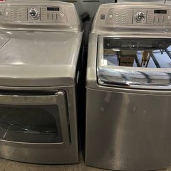 Kenmore Elite Washer Dryer Electric Top Load Set Free Cords Attachments Warranty 