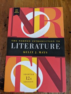 The Norton introduction to literature 12th edition