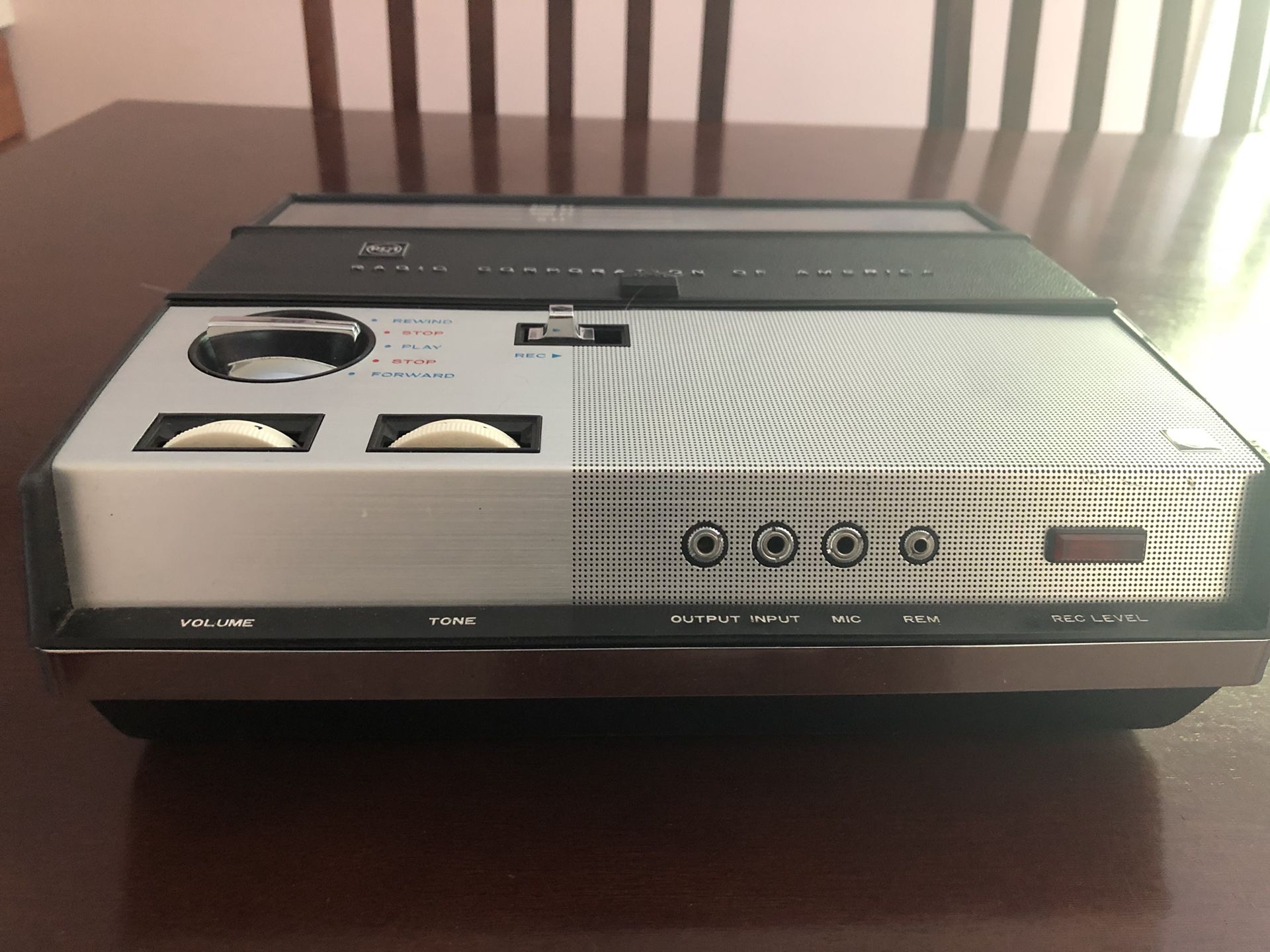 Vintage RCA reel to reel tape recorder