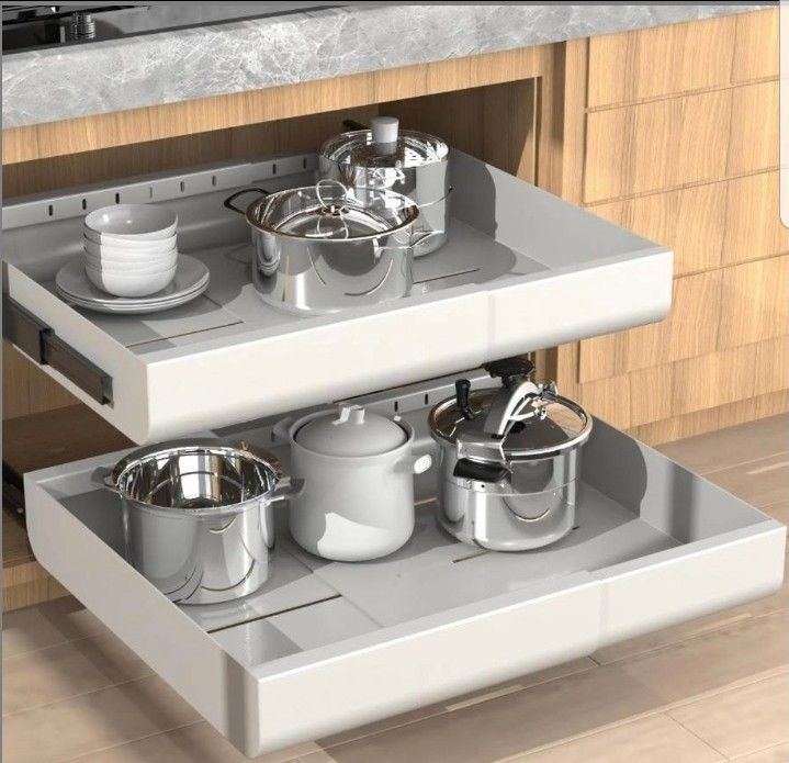 21" Deep Expandable Pull Out Cabinet Organizers,