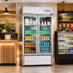 Double Door Display Refrigerator