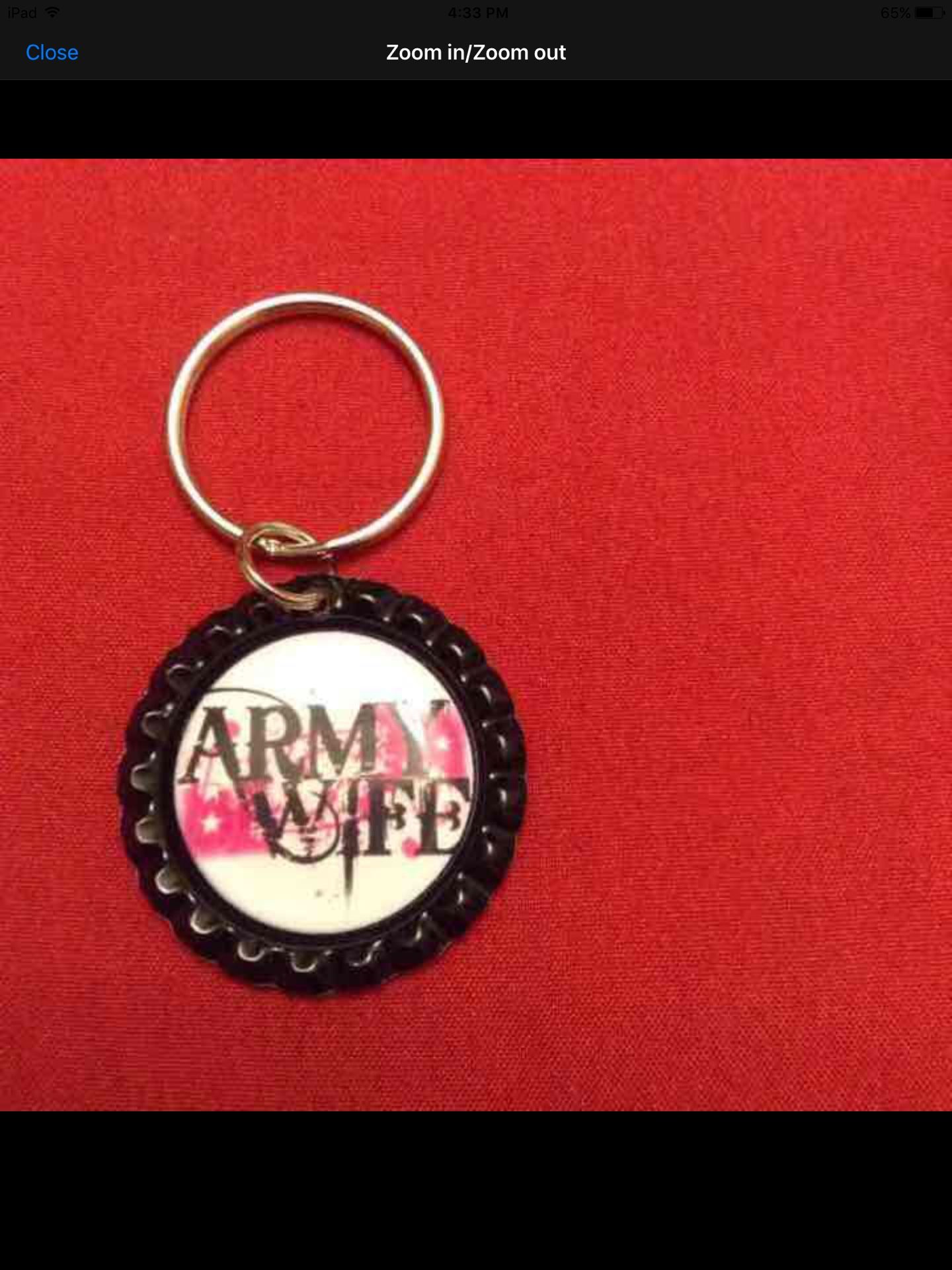 Army Wife keychain
