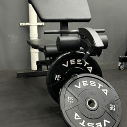 Adjustable Bench Combo With 2 Plates 