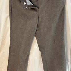 Ladies Express Trousers Sz 4R Grey/Brown