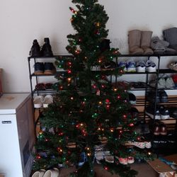 6.5ft Prelit Multicolor Xmas Tree