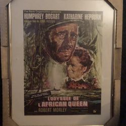 The African Queen Movie Poster 1951 Framed