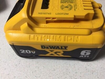 20 V DeWalt 6ah Batter
