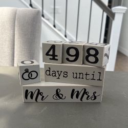 Wedding Marriage Count Down Calendar! LIKE BRAND NEW