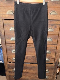 Black Slim Fit Pants with Front Pockets