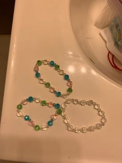 Crystal bracelets all for $10