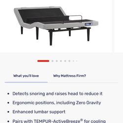 Adjustable Base Tempur-Pedic And A Postherpetic Mattress