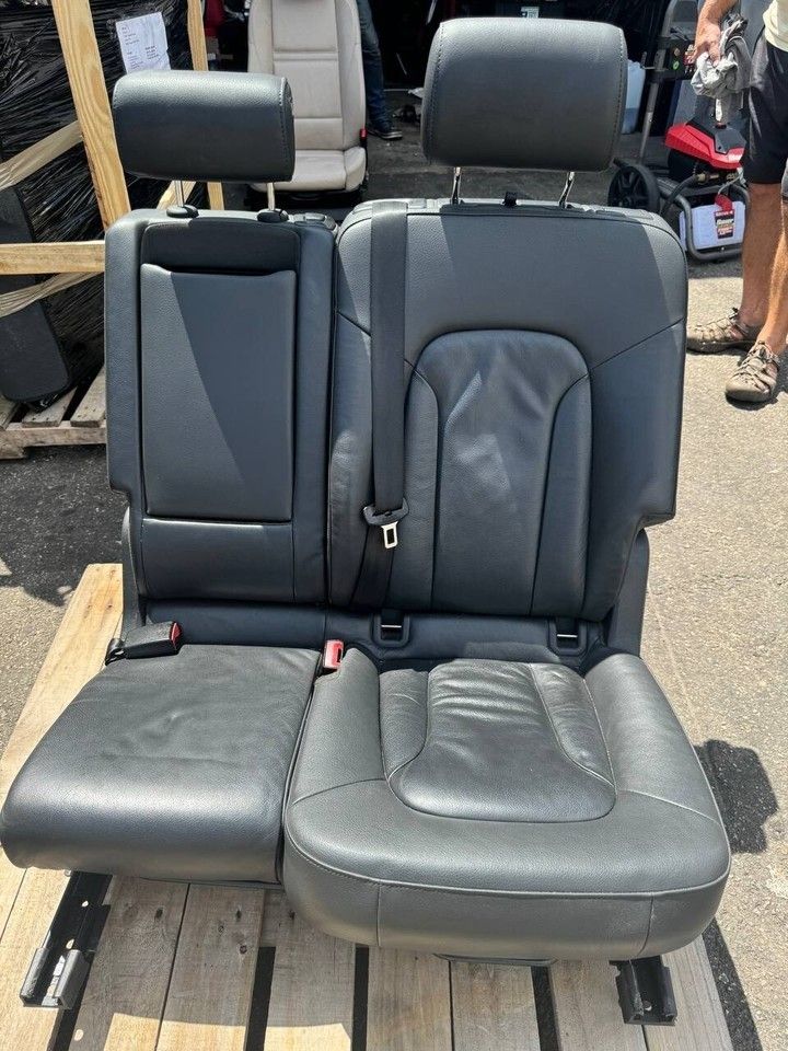 07-15 AUDI Q7 4L LEFT DRIVER REAR 2ND ROW SEAT OEM