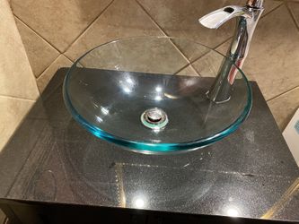 Granite Top And Glass Bowl Sink