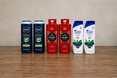 Men's Body Wash & Shampoo Bundle – 6 Bottles