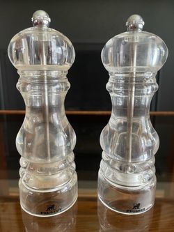 Peugeot Nancy Clear Acrylic Salt and Pepper Mill Set