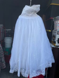 Mary's Designer White Bridal Gown Dress ~ Size 10
