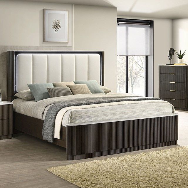 Dark Wood Bed - Queen Size $750 / King Size $850