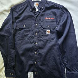 Carhartt FR Long Sleeve Work Shirt size Small