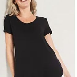 Old Navy Luxe Short-Sleeve Voop-Neck Tunic T-Shirt for Women. Size XS Petite. Brand New 