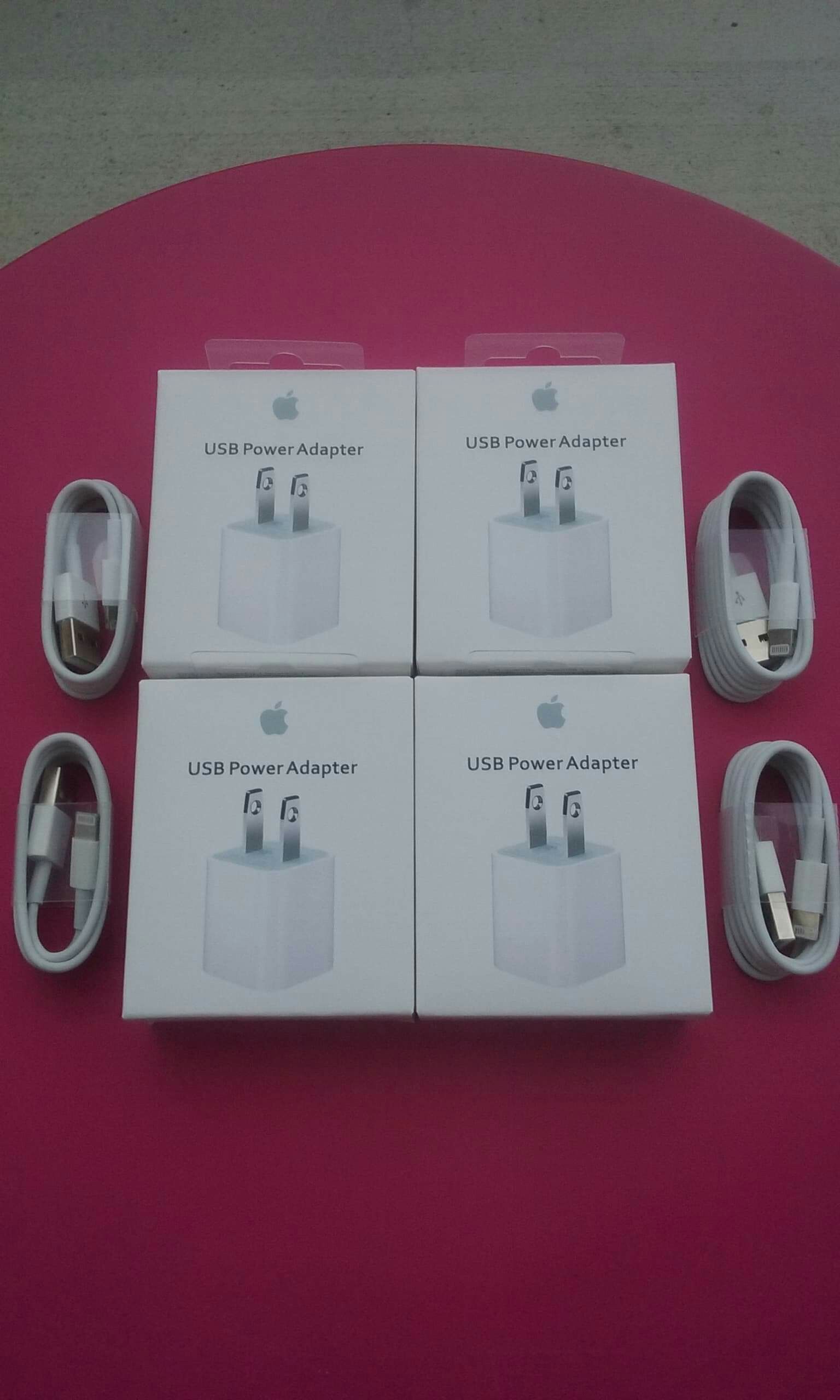 4 Brand New Original Apple IPhone Chargers