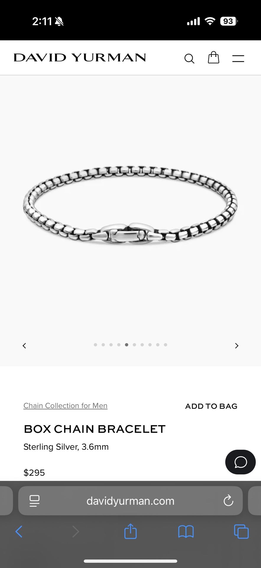 David Yurman bracelet (mens)