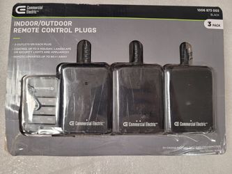 Commercial Electric Indoor/Outdoor Remote Control Plugs 3-Pack
