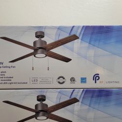 “Brand New 52” Ceiling Fan – LED & Remote – Phoenix Heat Essential”