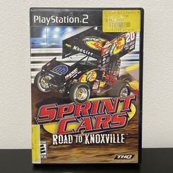 Sprint Cars Road To Knoxville PS2 PlayStation 2 Video Game Like New CIB 2006